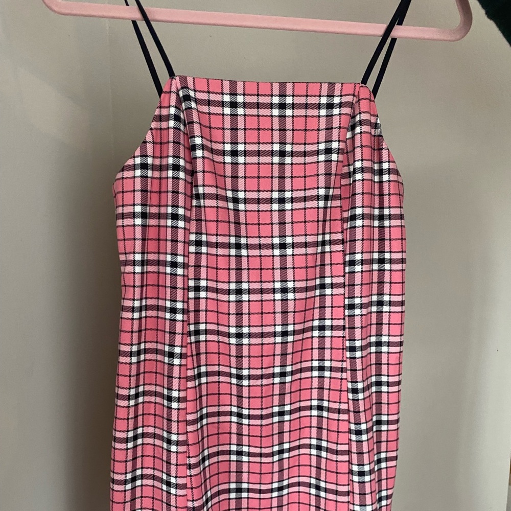 Plaid mini dress
